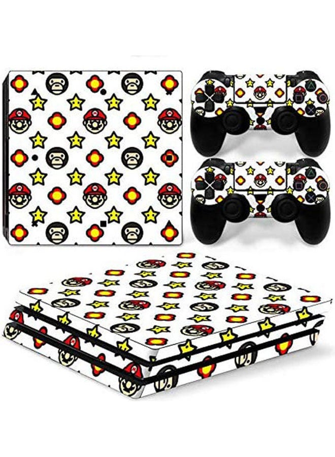 Sony PlayStation 4 Pro Console Decal Skin Stickers With 2 Pcs Stickers For PS4 Pro Controller 
