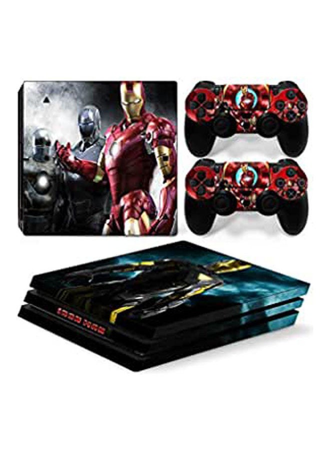 Sony PlayStation 4 Pro Console Decal Skin Stickers With 2 Pcs Stickers For PS4 Pro Controller 