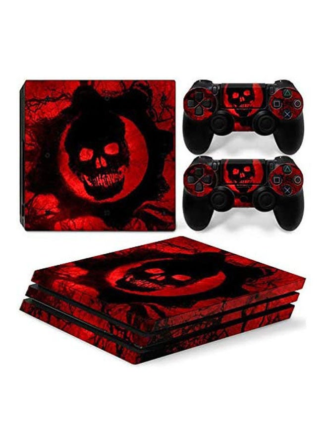Sony PlayStation 4 Pro Personality Console Decal Skin Stickers With 2 Pcs Stickers For PS4 Pro Controller 