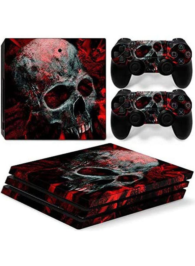 Sony PlayStation 4 Pro Personality Console Decal Skin Stickers With 2 Pcs Stickers For PS4 Pro Controller 