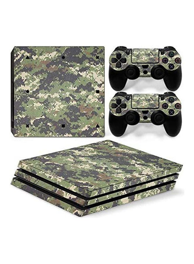 Sony PlayStation 4 Pro Personality Console Decal Skin Stickers With 2 Pcs Stickers For PS4 Pro Controller 