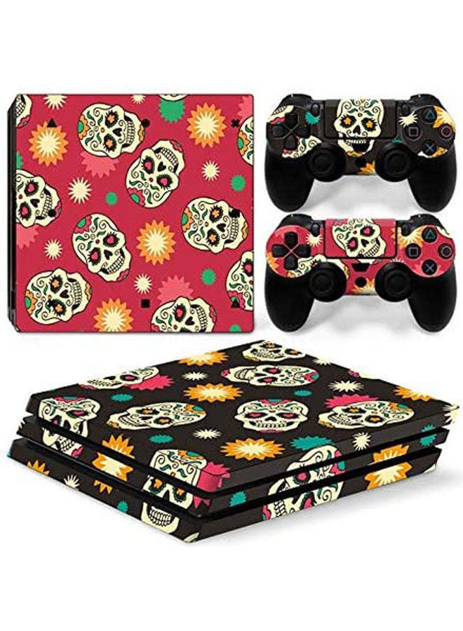 ملصقات بطبعة تناسب شخصية مالك جهاز ألعاب وذراعي تحكم سوني بلايستيشن 4 برو