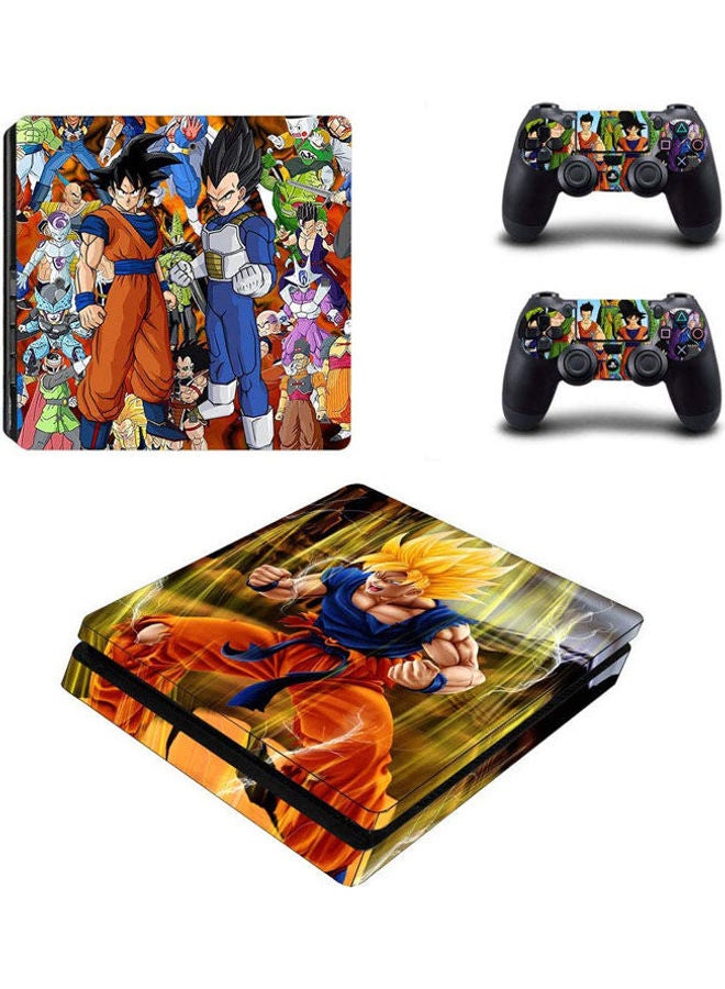 Vinyl Decal Dragon Ball Vegeta And Goku PlayStation 4 Slim Vinyl Skin Sticker Decal For PS4 Slim 