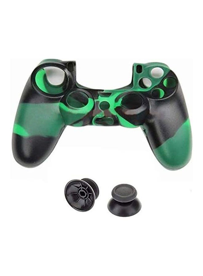 Generic PlayStation 4 Controller Protective Skin Cover With Replacement Thumb Sticks Joysticks Caps 