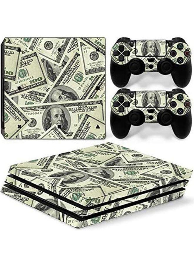 Sony PlayStation 4 Pro Console Decal Skin Stickers With 2 Pcs Stickers For PS4 Pro Controller 