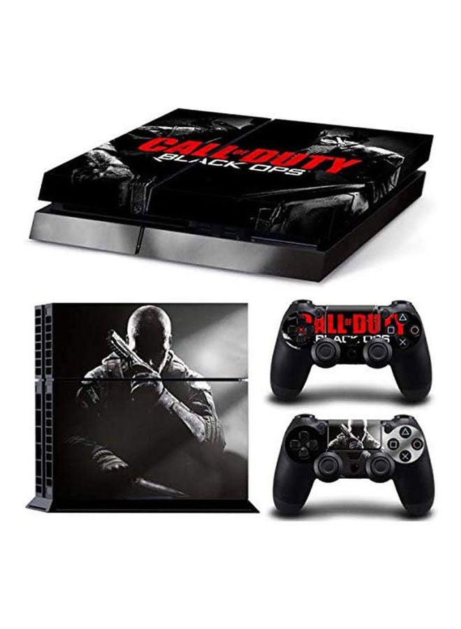 ملصق لجهاز الألعاب بلايستيشن 4 وذراعي التحكم كود [SHP-33] بتصميم لعبة "Black Ops"