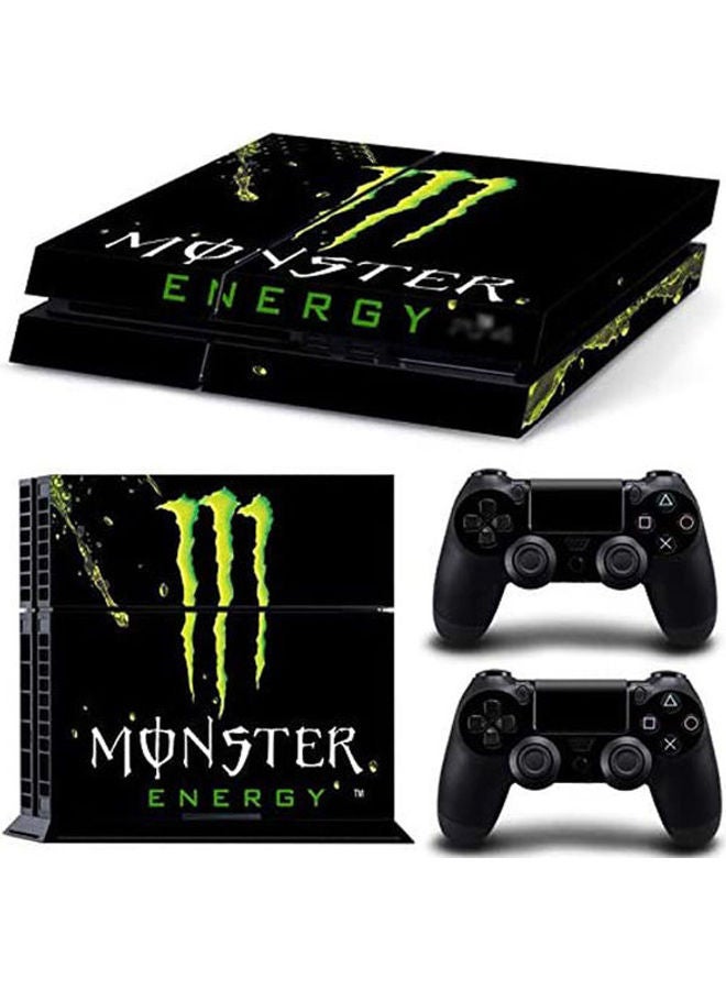 ملصقات حماية للتحكم بالألعاب، لجهاز الألعاب بلايستيشن 4، مع قطعتين من ذراع التحكم