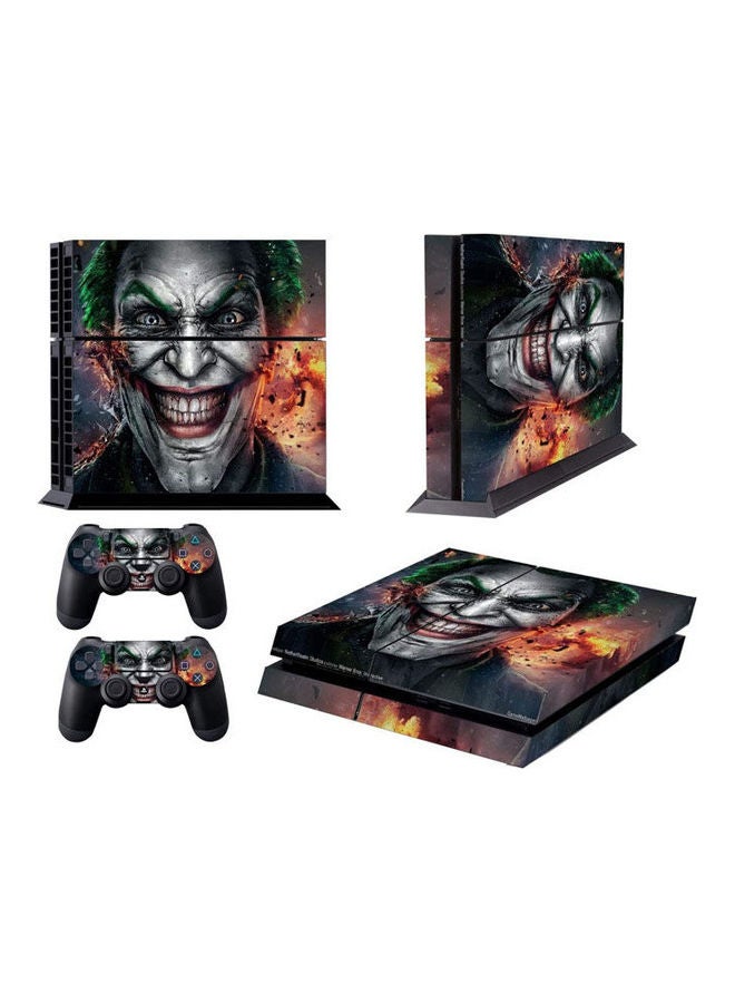 PS4 Slim Colorful Vinyl Sticker For Sony PlayStation 4 Slim Console+2 Controller Skin Waterproof Sticker For PS4 S Skin [Video Game]