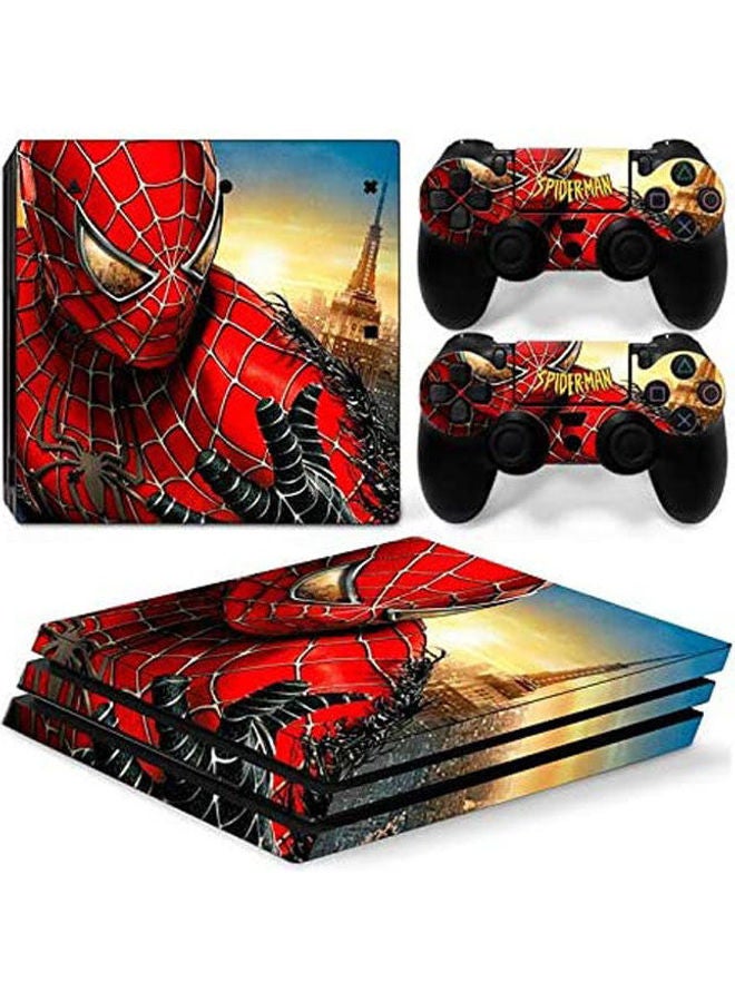 Sony PlayStation 4 Pro Personality Console Decal Skin Stickers With 2 Pcs Stickers For PS4 Pro Controller 