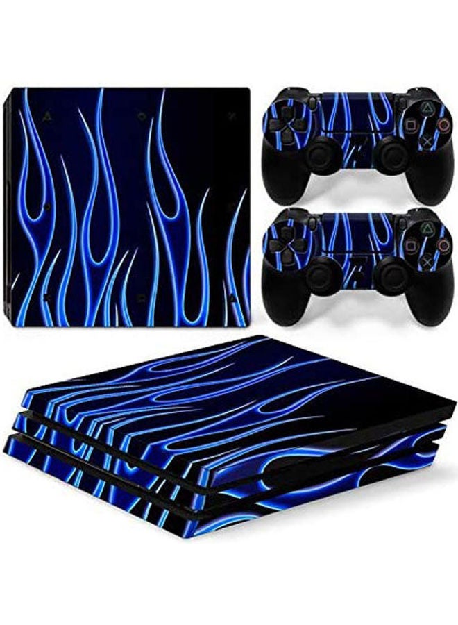 Sony PlayStation 4 Pro Personality Console Decal Skin Stickers With 2 Pcs Stickers For PS4 Pro Controller 