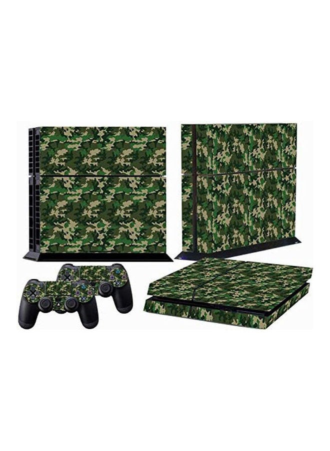 Olive Green Style Sticker Skins Decal For PlayStation 4 PS4 Console + Controller