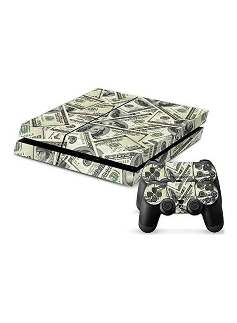 Us Dollar Note Cover Sticker For Ps4 Console And Controller