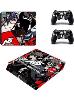 Persona 5 Skin Sticker For Sony PlayStation 4 (Slim) And Remote Controllers - v1635725440/N51655808A_1