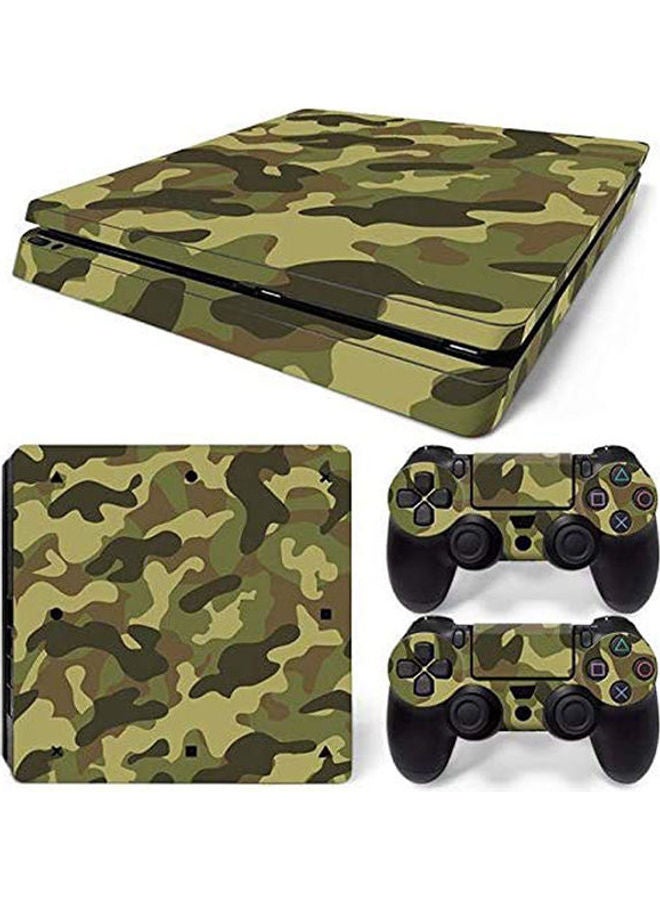 Waterproof Colorful Vinyl For PS4 Slim Sticker For Sony PlayStation 4 Slim Console 2 Controller