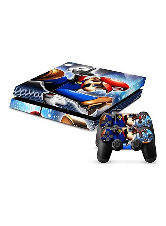 Memorix Super Mario Cover Sticker For Ps4 Console And Controller 