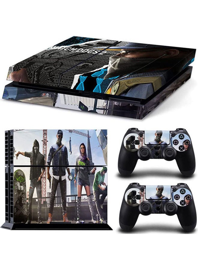 Generic Watch Dogs Skin Sticker For Sony PlayStation 4 And Remote Controllers 