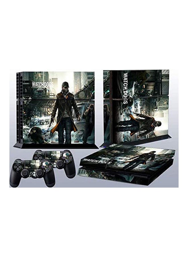 Generic Watch Dogs Style Sticker Skins Decal For PlayStation 4 PS4 Console & Controller 