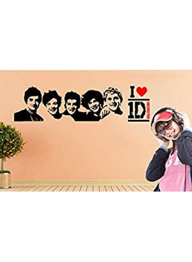One Direction Wall Stickers Creative Fashion Decals Removable Home Decoration Multicolour 