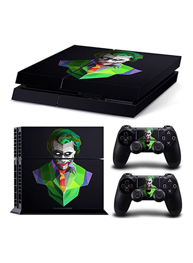 ملصقات بطبعة الجوكر لجهاز سوني بلايستيشن 4 وذراعي التحكم عن بعد