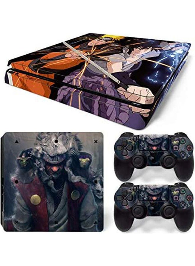 ملصقات بطبعة تناسب شخصية مالك جهاز ألعاب وذراعي تحكم سوني بلايستيشن 4 سليم