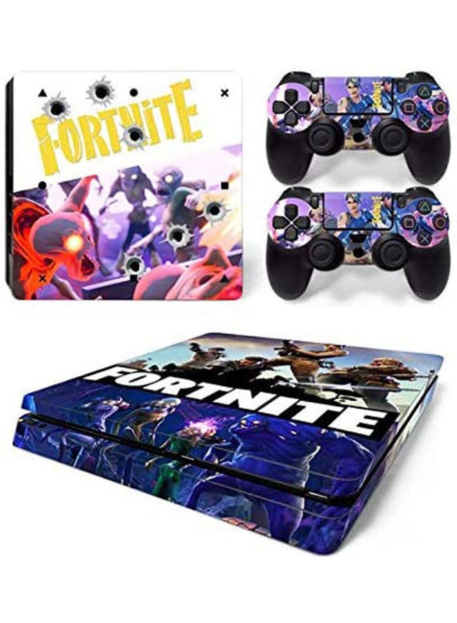 Sony PlayStation 4 Slim Personality Console Decal Skin Stickers With 2 Pcs Stickers For PS4 Slim Controller