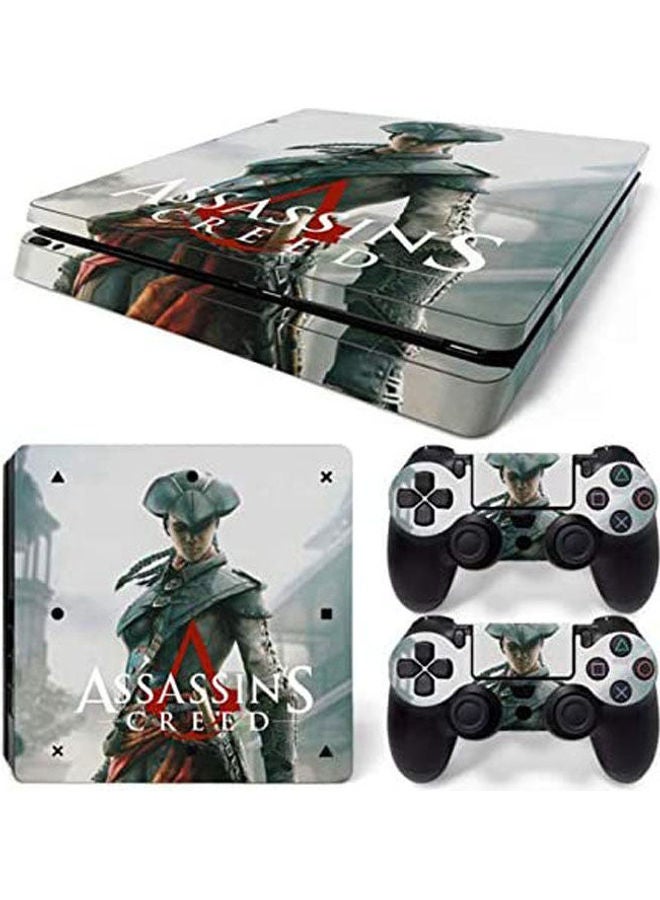 ملصقات بطبعة تناسب شخصية مالك جهاز ألعاب وذراعي تحكم سوني بلايستيشن 4 سليم