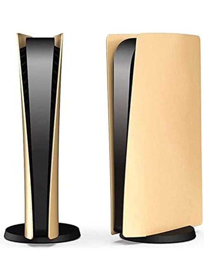 3M - PS5 Skin Case Plate For Digital Edition, Replacement Shell Decal Cover For PlayStation 5 Solid Color Skin Shell Case Cover Replacement Plate, Prevent Dust And Scratches (Gold) [Video Game] - Image 1