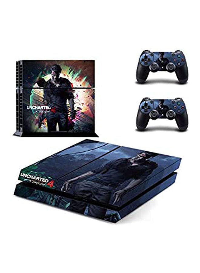 3M PS4 Skin Uncharted 4 Sticker Decal For PlayStation 4 Console System And DUALSHOCK Controller