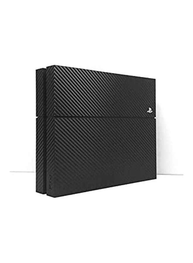 3M PS4 Full Body Black Carbon Wrap Sticker With 2 Controller 