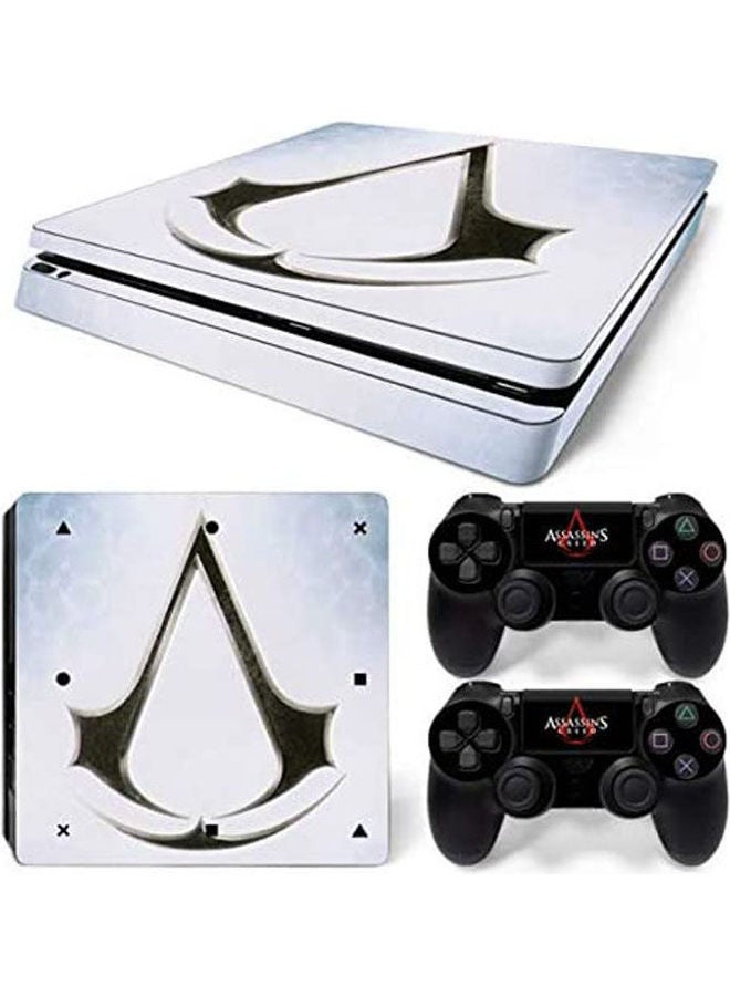 ملصقات بطبعة تناسب شخصية مالك جهاز ألعاب وذراعي تحكم سوني بلايستيشن 4 سليم