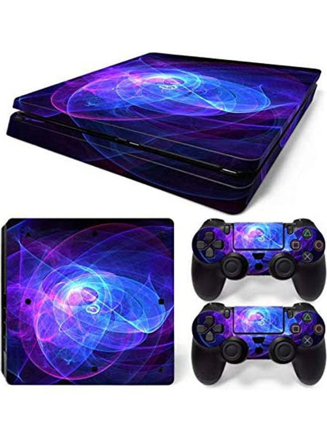 ملصقات بطبعة تناسب شخصية مالك جهاز ألعاب وذراعي تحكم سوني بلايستيشن 4 سليم