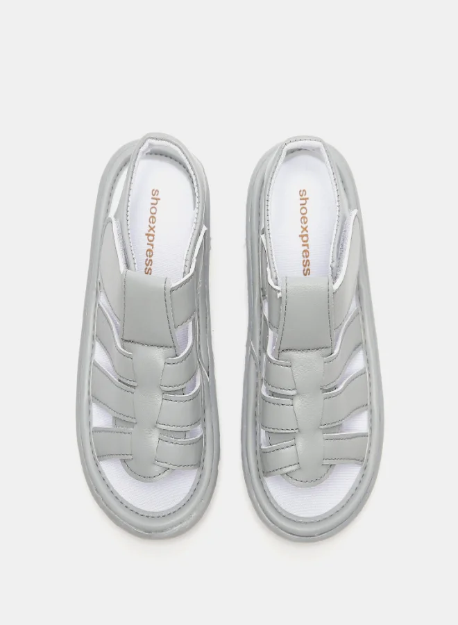 shoexpress Kids Strappy Casual Sandals Grey