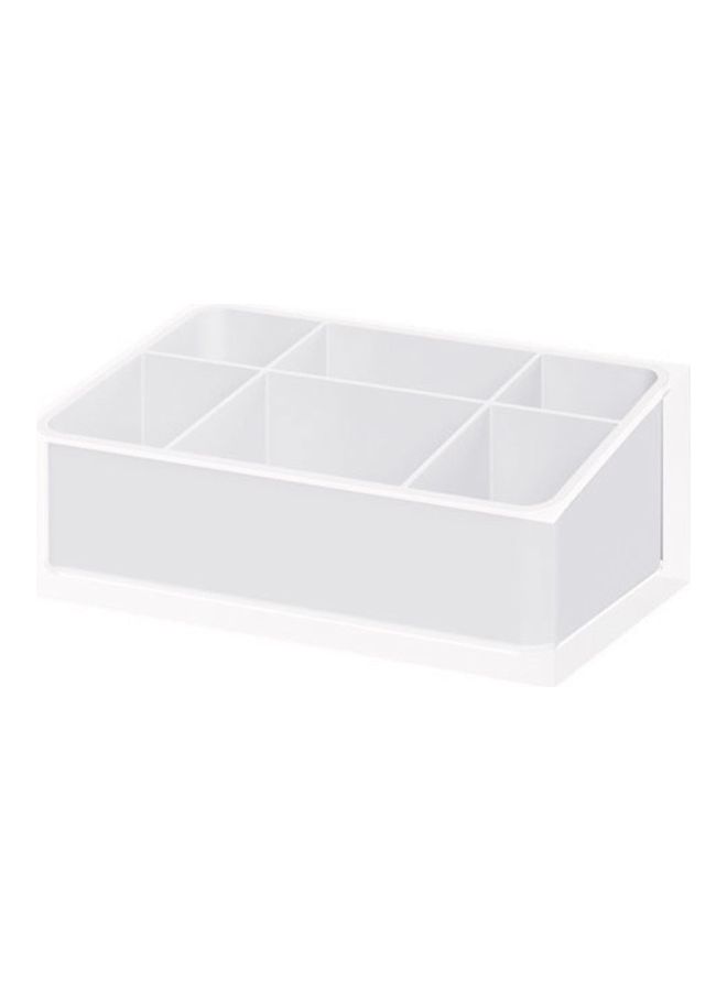 Gedy 4-Piece Rainbow Make-Up Tray Organizer White - Image 2