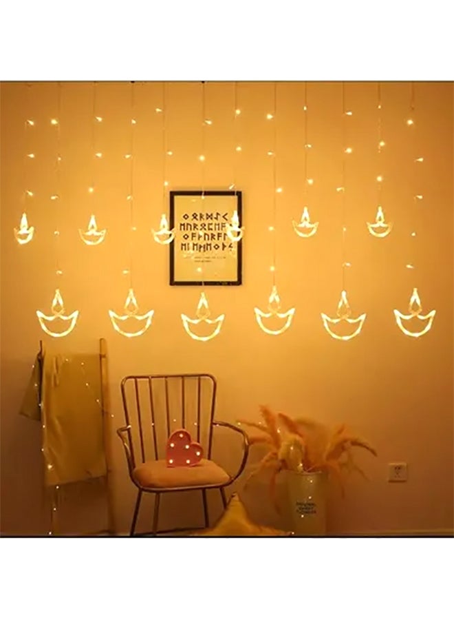 ThePartyPopper LED Diya Lights For Diwali Yellow