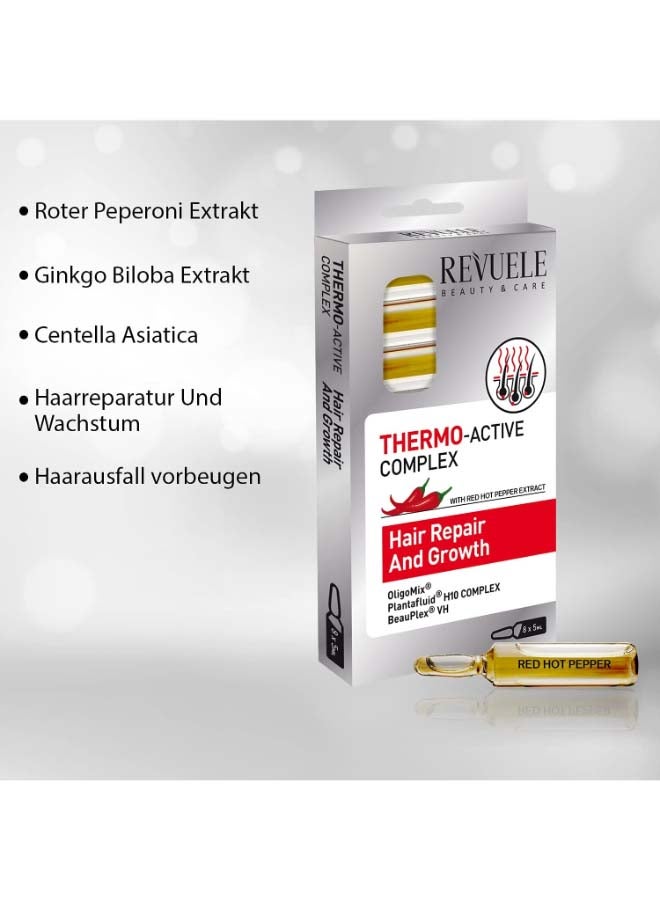 REVUELE Thermo Active Complex Hair Repair And Growth Ampoules Clear 8x5ml  - Image 2