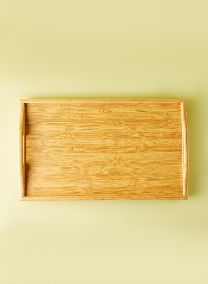 Foldable Bed Tray - Made Of Bamboo - Tray - Serving Trays - Bed Table - Brown 50x30x25cm