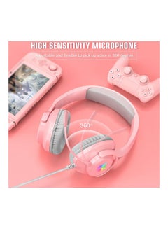 onikuma X16 Colourful RGB Light Wired Gamer Headphones  - Image 3