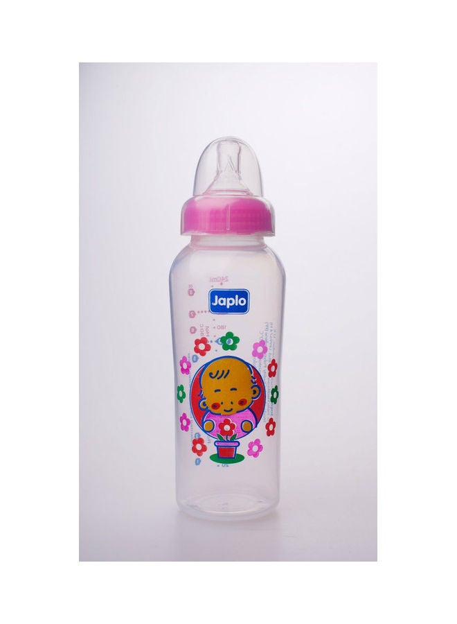جابلو رضاعة(ببرونه) دائرية للاطفال مع حلمة مضادة للمغص وخلاط ماء فاتر مقاس 240 مل - Image 1