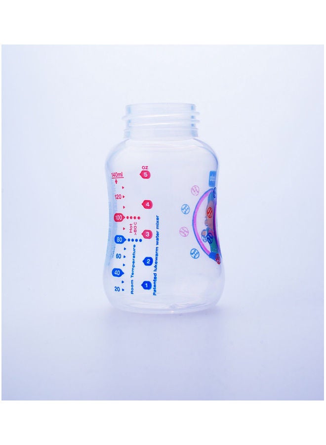 جابلو Streamline baby feeding Bottle with Anti-colic nipple & Lukewarm water mixer size 140 ml (card) - Assorted - Image 4