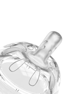 Nuvita Set Of 2 Anti-Colic Valve Mimic Feeding Bottle Teats 0m+ - Clear  - Image 3