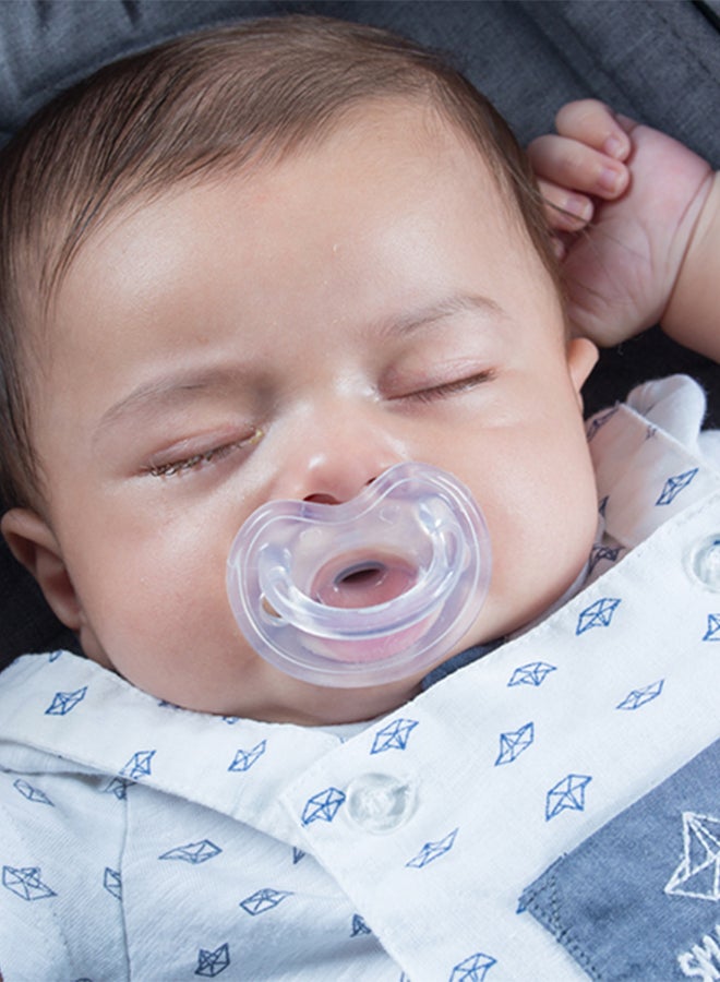 Nuvita - Orthosoft Light Silicone Pacifier With Orthodontic Teat Newborn - Blue - Image 1