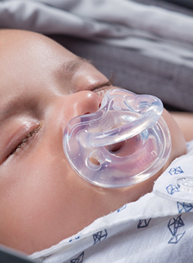 Nuvita - Orthosoft Light Silicone Pacifier With Orthodontic Teat Newborn - Blue - Image 1