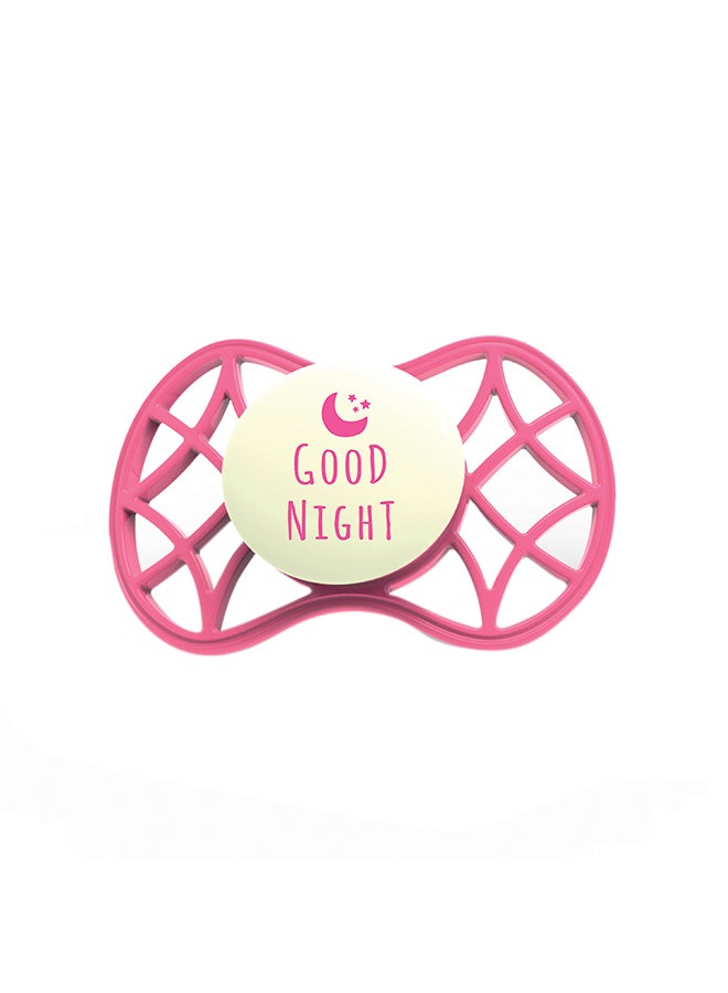 Nuvita - Orthodontic Pacifier Glow In The Dark , 6M+ - Marsala - Image 1