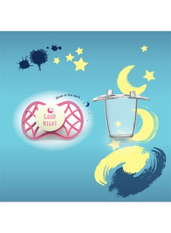 Nuvita Orthodontic Pacifier Glow In The Dark , 6M+ - Marsala  - Image 5