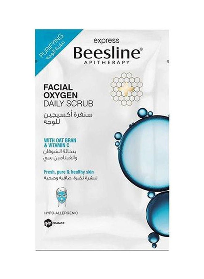 Beesline Facial Oxygen Mask With Oat Bran & Vitamin C White 25ml 