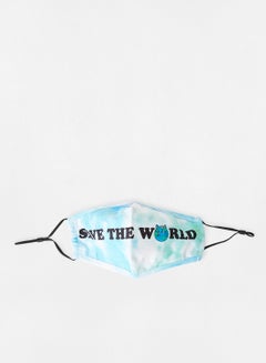 Save The World Face Mask Blue