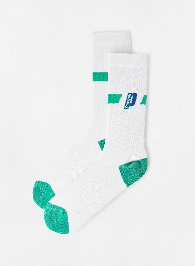 ريبوك جوارب بتصميم الأميرات أبيض - Image 1