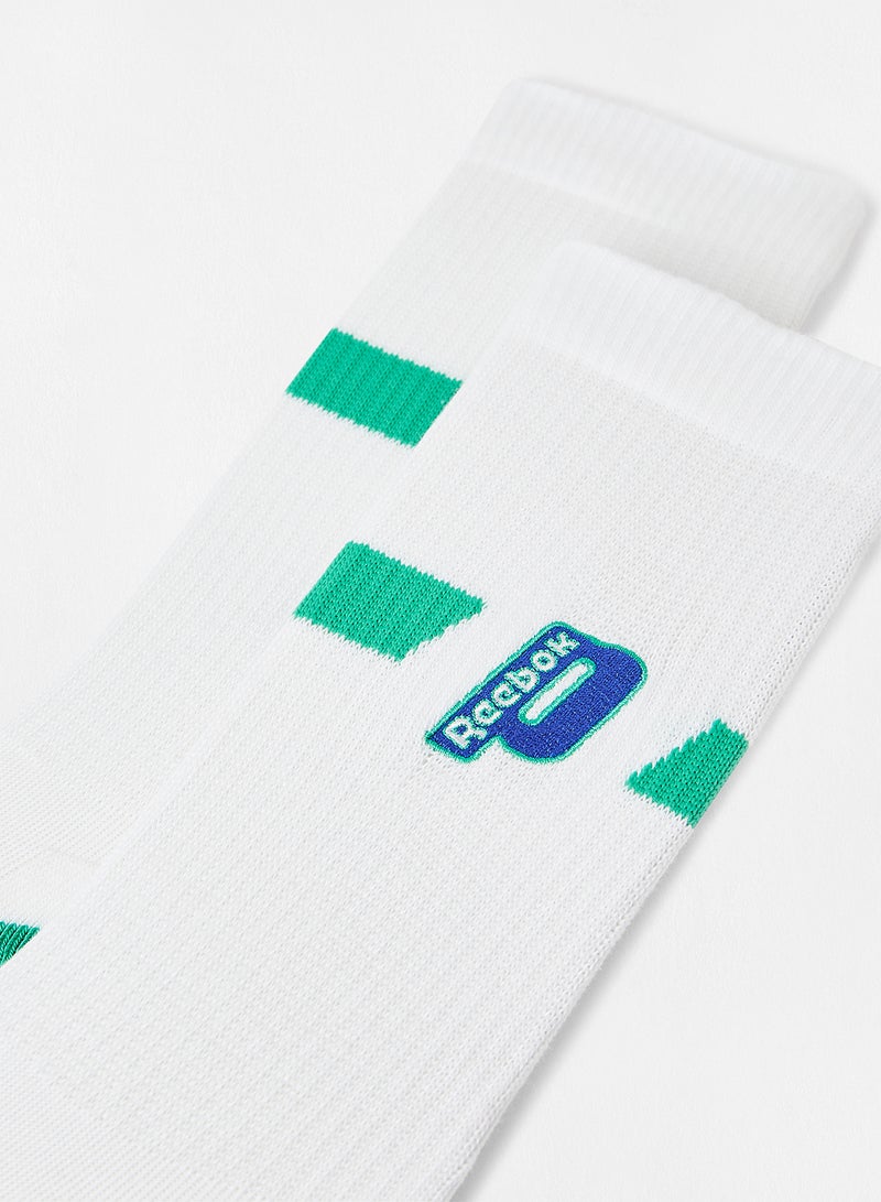 ريبوك جوارب بتصميم الأميرات أبيض - Image 2