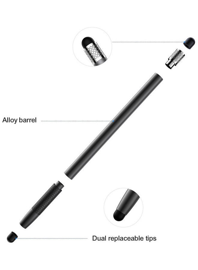 JOYROOM - Passive Capacitive Soft Touch Stylus pens for touch screens  Pen For iPad & iPhones Black - Image 1