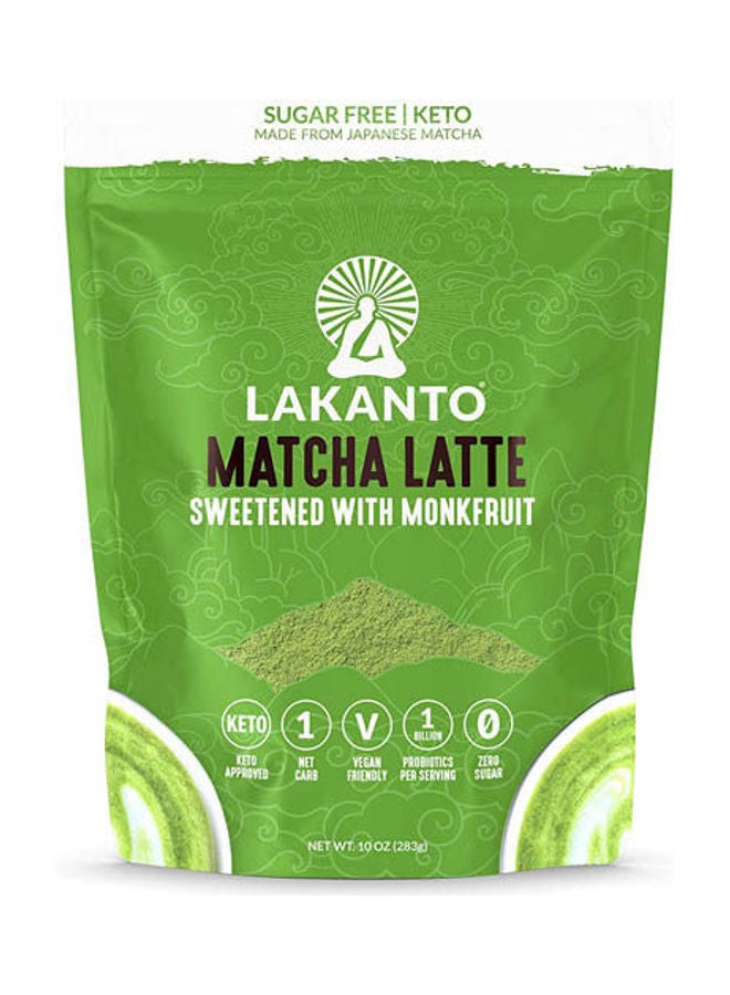 LAKANTO Matcha Latte - Green Tea Powder With Shelf Stable Probiotics And Fiber, Sugar Free - Image 1